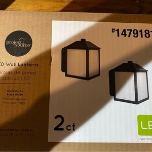 Black LED Wall Lanterns